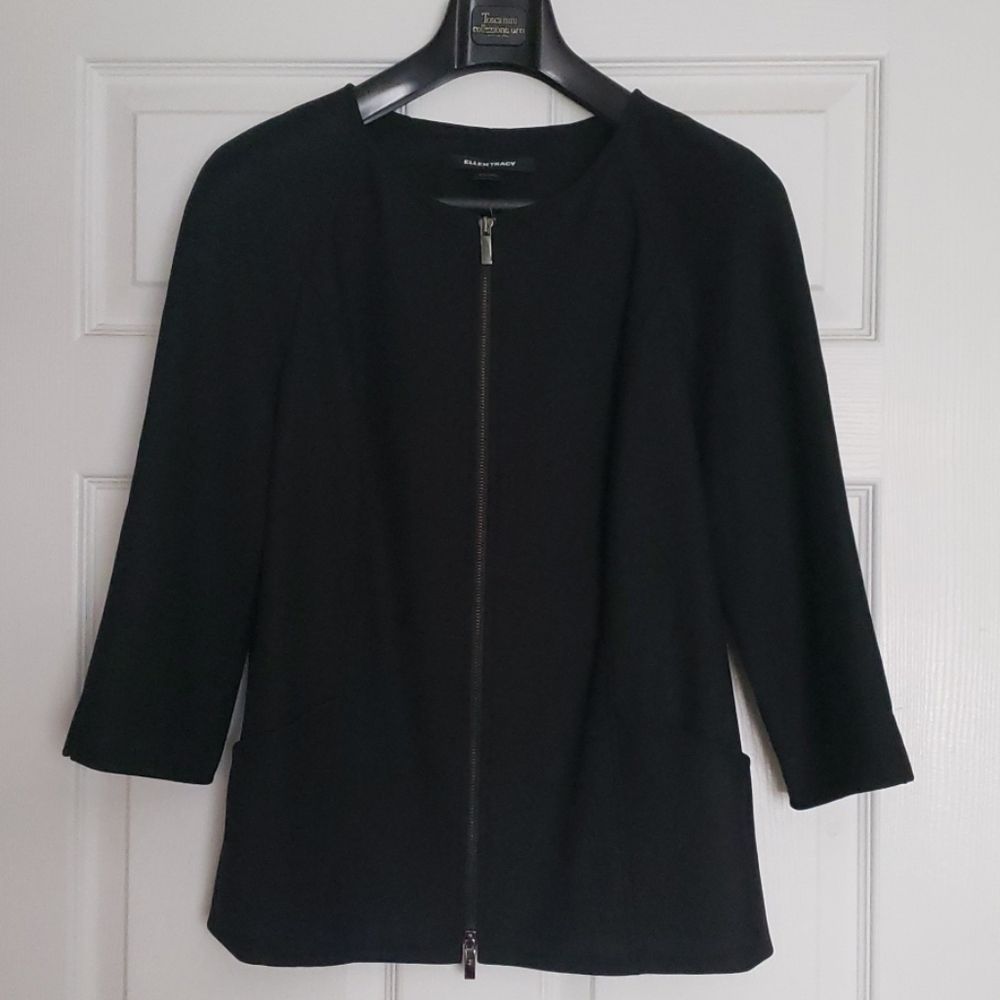 Ellen Tracy Zip Overcoat